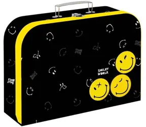 OXYBAG Koffer Smiley WORLD / Kinderkoffer / 34 × 23 × 10 cm / laminiert