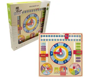 BABU Holzkalender 6-in-1 / ab 3 Jahren / 30 x 30 cm