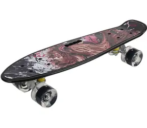 SPARKYS Skateboard AFRIKA schwarz / Länge 54,5 cm / Kunststoff
