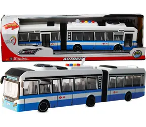 SPARKYS Gelenkbus CITY SERVICE CAR blau / 1:16 / Schwungrad / Soundeffekte