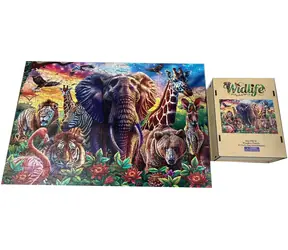 SPARKYS Puzzle Wildtiere / Holz / 13 x 17 cm