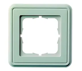 Telegärtner Abdeckrahmen Alpinweiß / Rahmen für Datenmodule / 80x80x8,7 mm / 1 Modul