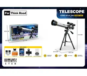 SPARKYS Astronomisches Teleskop mit Stativ und Handyhalterung / 60-fache Vergrößerung / ab 8 Jahren