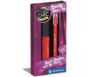 Clementoni CRAZY CHIC Lipgloss und Konturenstift rot / Kreativset / ab 6 Jahren