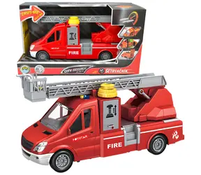 SPARKYS Feuerwehrwagen CITY SERVICE CAR / 1:14 / Kunststoff / mit Leiter und Pumpe