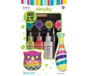 SPARKYS Leuchtende Acrylfarben CreaFun / 7 Farben / ab 3 Jahren