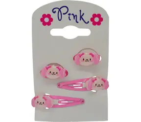SPARKYS Haaraccessoires für Hunde / 4-teilig / Haarspangen, Haargummis / ab 3 Jahren