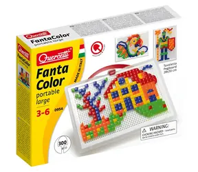 QUERCETTI FantaColor Reisemosaik / 300 Teile / Quadrate und Dreiecke / ab 3 Jahren