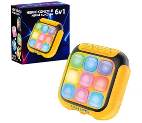 SPARKYS Spielkonsole STUDO GAMES 6in1 / Elektronisches Spiel / 6 Spiele / 3x AAA-Batterien