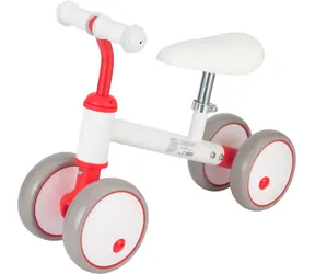 SPARKYS Laufrad weiß-rot / 4 Räder / Tragkraft 30 kg / ab 2 Jahren