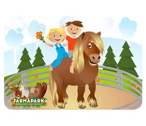Prime 3D Platzset Farmapark Karotte / 49,5 × 29,5 cm