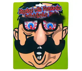 SPARKYS Brille mit Nase und Augenbrauen / Karnevalsaccessoire / ab 14 Jahren