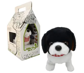 Sparkys Plüschhund Riky / Interaktives Spielzeug / Läuft vorwärts und rückwärts / 2x AA