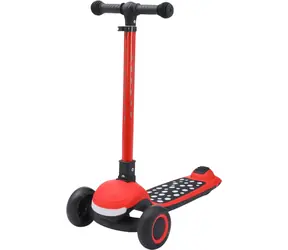 SPARKYS Scooter 3-in-1 rot / Dreirädrig / Zusammenklappbar / Beleuchtet / Mit Musik
