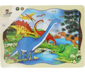 SPARKYS BABU Holzpuzzle Dinosaurier / 24 Teile / ab 2 Jahren