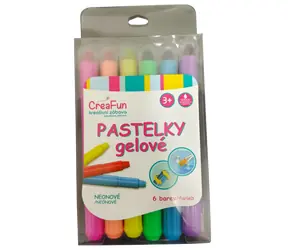 SPARKYS Neon-Gel-Wachsmalstifte CreaFun / 6er-Set