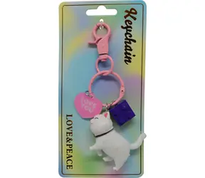 SPARKYS Schlüsselanhänger „Kitty LOVE YOU“ / 7 × 15 cm