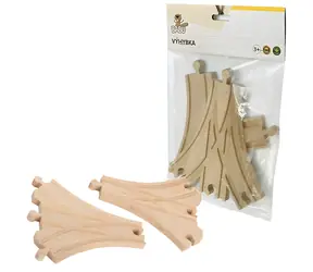 SPARKYS BABU Eisenbahn Roztrojka 17 cm, 2 Stück / Holz / ab 3 Jahren
