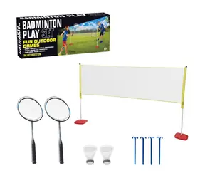 MaDe Badminton-Set / Badminton-Set / 200 × 121 cm / Kunststoff / ab 3 Jahren