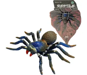 SPARKYS Spinnenmodell Blaue Tarantula Living Nature / TPR-Gummi / 8 cm / ab 3 Jahren