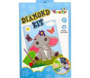 SPARKYS Diamantmalerei Baby-Elefant / 19 × 13 cm / ab 3 Jahren