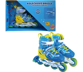 Sparkys Rollschuhe, blau-gelb, Größe 30-33 / Kinderrollschuhe / Kunststoff