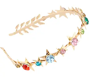 SPARKYS Haarband Stern PINK / Strasssteine / Metall / 15x14x2,5 cm