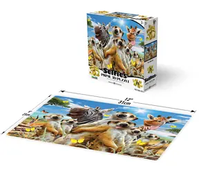 Prime 3D-Puzzle Selfie Erdmännchen / 3D-Effekt / 48 Teile / ab 6 Jahren