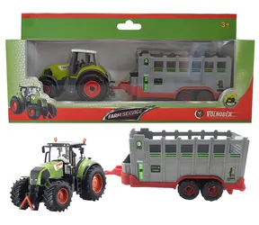 SPARKYS FARM SERVICE Traktor mit Anhänger für Tiertransporte / 1:50 / ab 3 Jahren