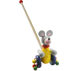 BABU Maus am Stiel / Holz / ab 2 Jahren / ca. 12 × 17 cm