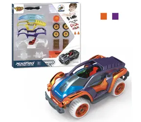 SPARKYS Auto-Bausatz lila / 1:32 / 17 Teile / Rückziehmechanismus / ab 3 Jahren