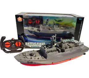 SPARKYS ferngesteuertes Militär-Schlachtschiff / 1:16 / Geschwindigkeit bis zu 15 km/h / Reichweite 45-50 m / ab 14 Jahren