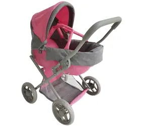 SPARKYS Puppenwagen Deep, rosa-grau / ab 3 Jahren