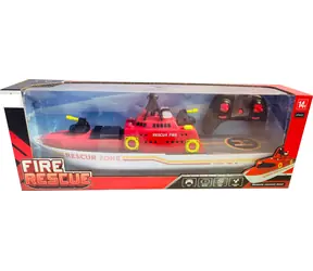 SPARKYS RC-Feuerwehrboot 1:10 / Wasserwerfer / 15 km/h / Reichweite 45-50 m / ab 14 Jahren