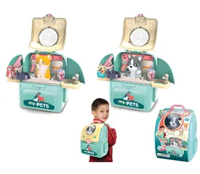 SPARKYS Plüschrucksack Haustier / Kinderrucksack / Mädchen / 23,8 × 15 × 27 cm