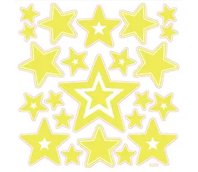 SPARKYS Leuchtende 3D-Sterne-Wandsticker / Leuchtet im Dunkeln / ab 3 Jahren
