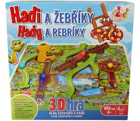 SPARKYS Brettspiel Schlangen und Leitern 3D / STUDO GAMES / Kunststoff