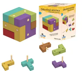 SPARKYS IQ Holzwürfel / Puzzle / Holz / 7 Teile / ab 6 Jahren