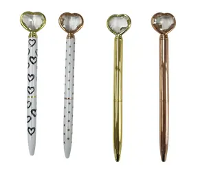 Sparkys Herz-Kugelschreiber / Metall / 15 cm