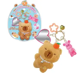 SPARKYS Schlüsselanhänger Capybara mit Lipgloss und Spiegel / Schlüsselanhänger / Für Mädchen