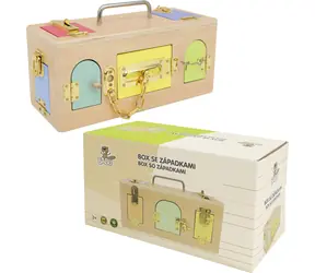 SPARKYS BABU Lernbox mit Verschlusssystem / Holz / 33 x 18 x 16 cm