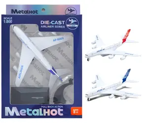 SPARKYS Metallmodell des Flugzeugs Airliner MetalHot / 1:860 / zum Aufziehen / ab 3 Jahren
