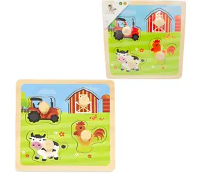 BABU Holzpuzzle Bauernhof / 4 Teile / ab 3 Jahren