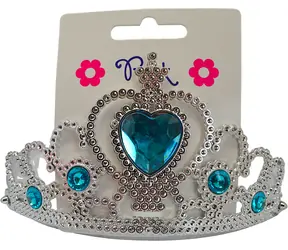 SPARKYS Haarband mit Krone und blauem Herz / Kunststoff / Für Mädchen