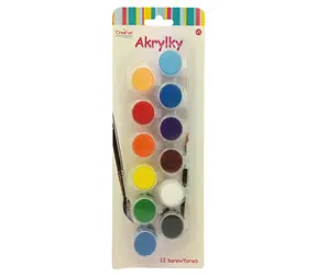 SPARKYS Acrylfarben CreaFun / 12 Farben / 4,5 ml / ab 3 Jahren