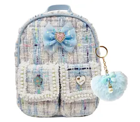 Sparkys Mini-Rucksack mit Schlüsselanhänger, herzförmig, blau / Mini-Rucksack / 26 x 19 x 10 cm / für Mädchen