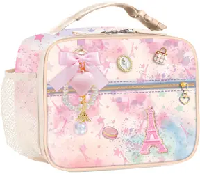 Sparkys Thermotasche für Mittagessen, Motiv: Süßes Paris / Thermotasche für Lebensmittel / 26,5 x 19 x 8,5 cm
