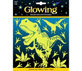 SPARKYS Dino -Sticker mit Glitzer / Leuchtet im Dunkeln