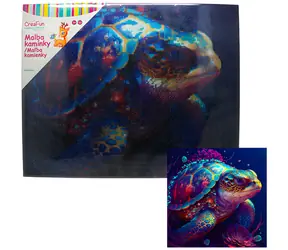 SPARKYS Diamantmalerei „Nachtschildkröte“ / 40 x 50 cm / ab 6 Jahren