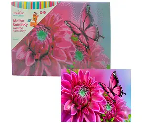SPARKYS Diamantmalerei Blume und Schmetterling / 30x40 cm / ab 6 Jahren